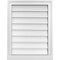 Ekena Millwork Vertical Surface Mount PVC Gable Vent w/ 2"W x 2"H , Brickmould Sill Frame, 20"W x 26"H GVPVE20X2603SN - alternate 1